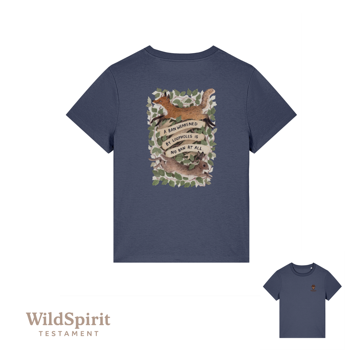 WildSpirit Testament – Fox & Hare Hunting (Shrubsy Art Edition) Women’s Tee