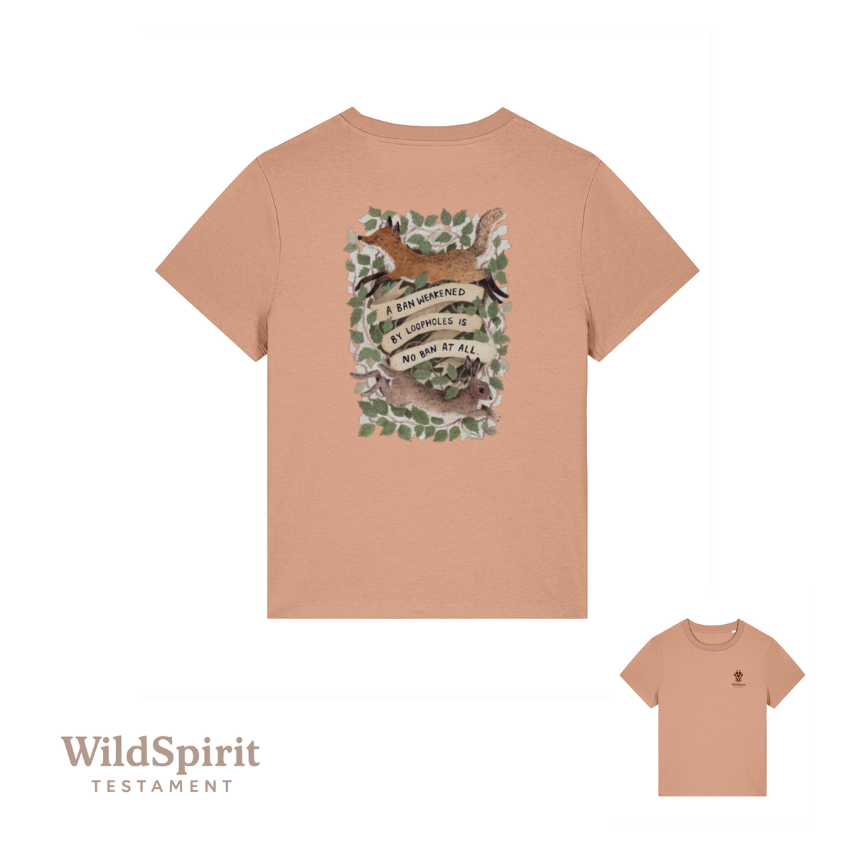 WildSpirit Testament – Fox & Hare Hunting (Shrubsy Art Edition) Women’s Tee