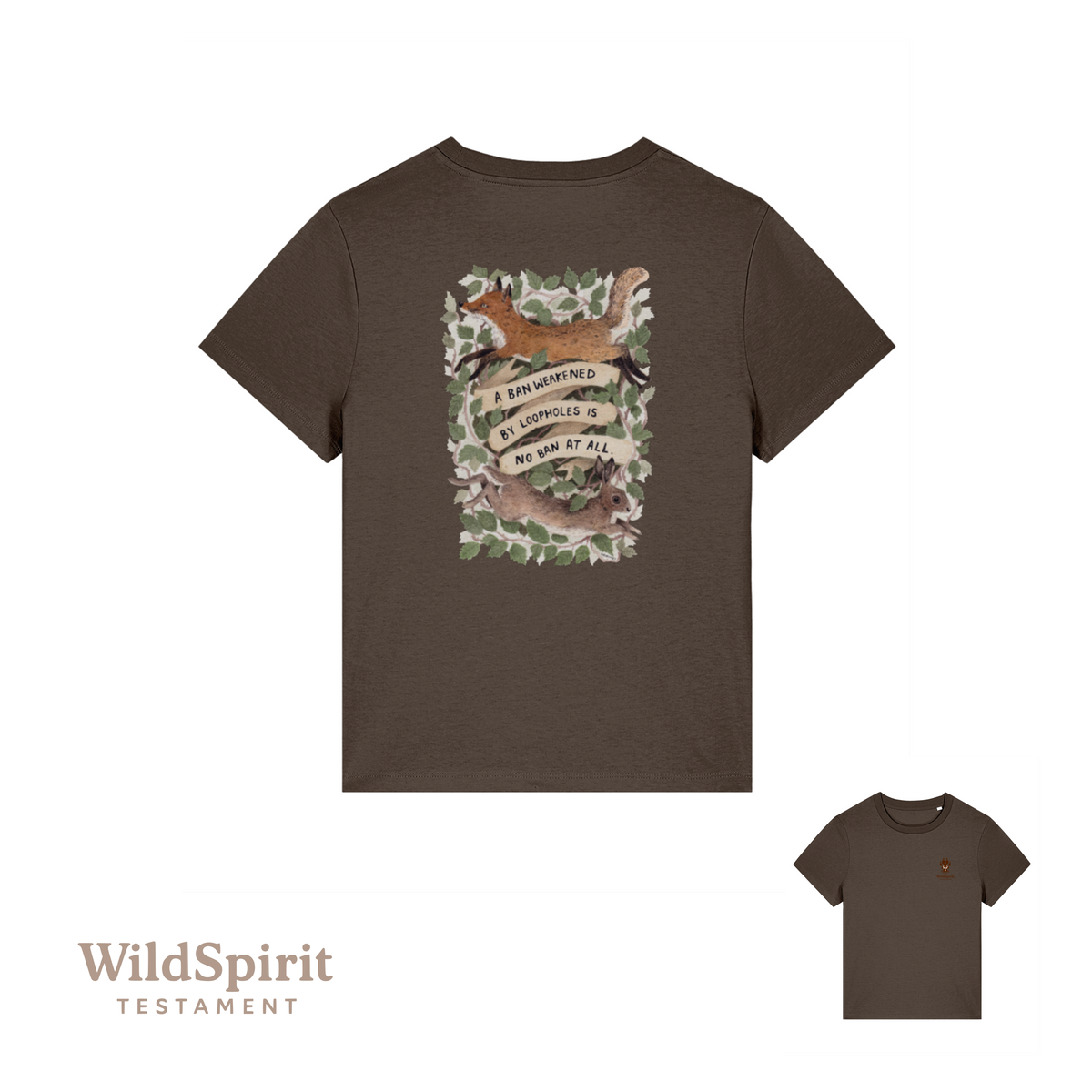 WildSpirit Testament – Fox & Hare Hunting (Shrubsy Art Edition) Women’s Tee