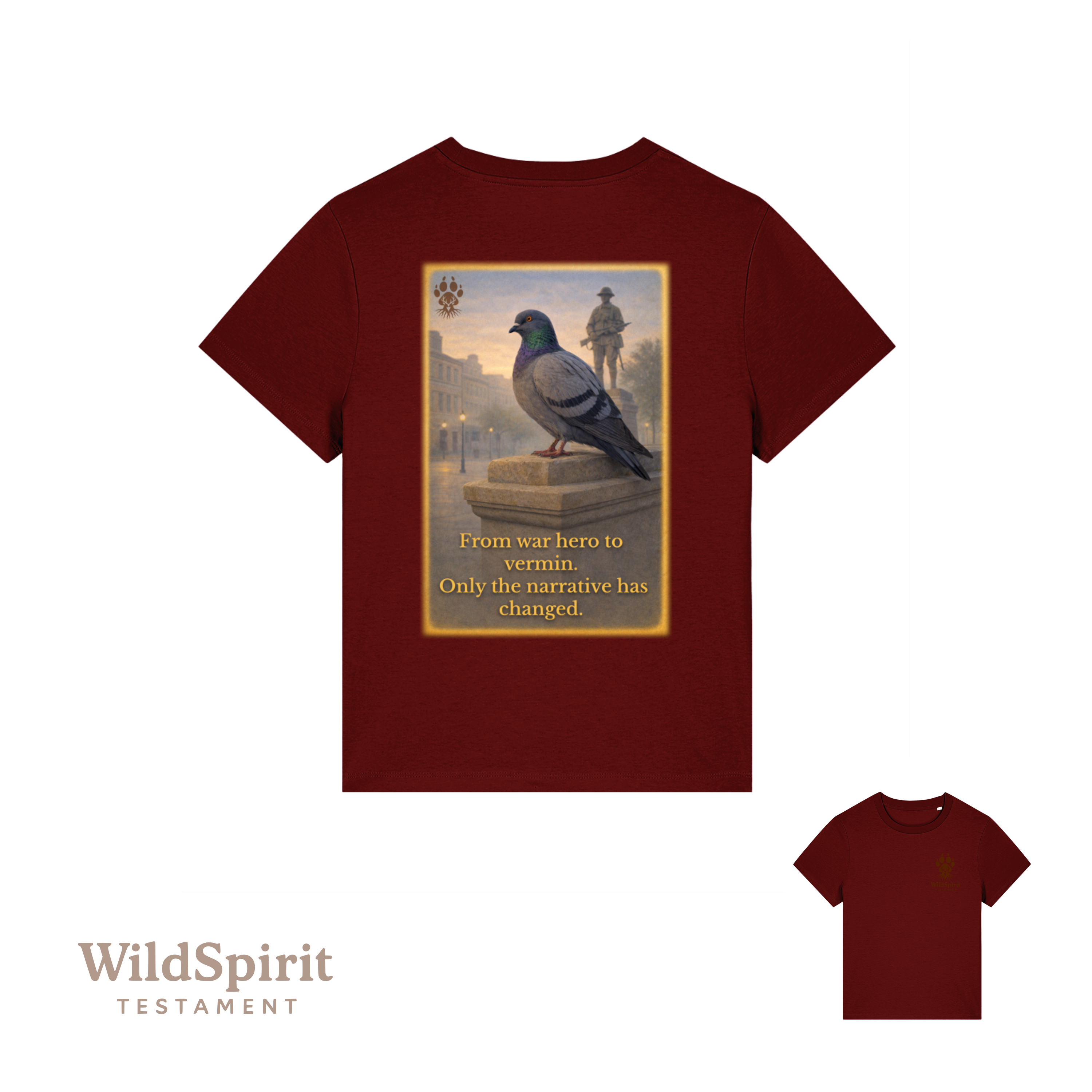 WildSpirit Testament – Pigeon Control (Colour Edition) Women’s Tee