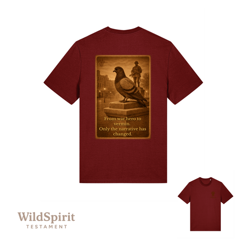 WildSpirit Testament - Pigeon Control (Vintage Sepia) Unisex Tee