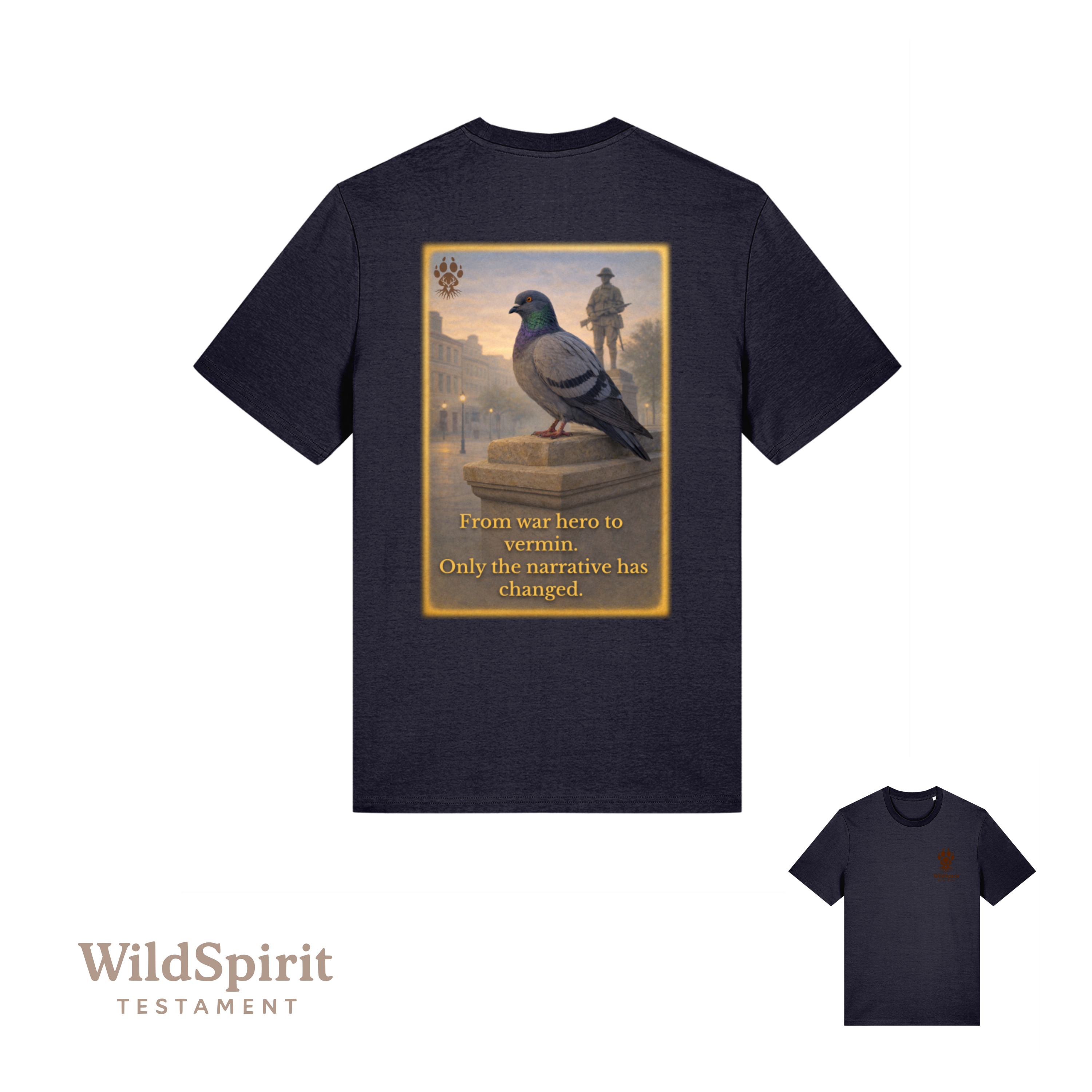 WildSpirit Testament – Pigeon Control (Colour Edition) Unisex Tee