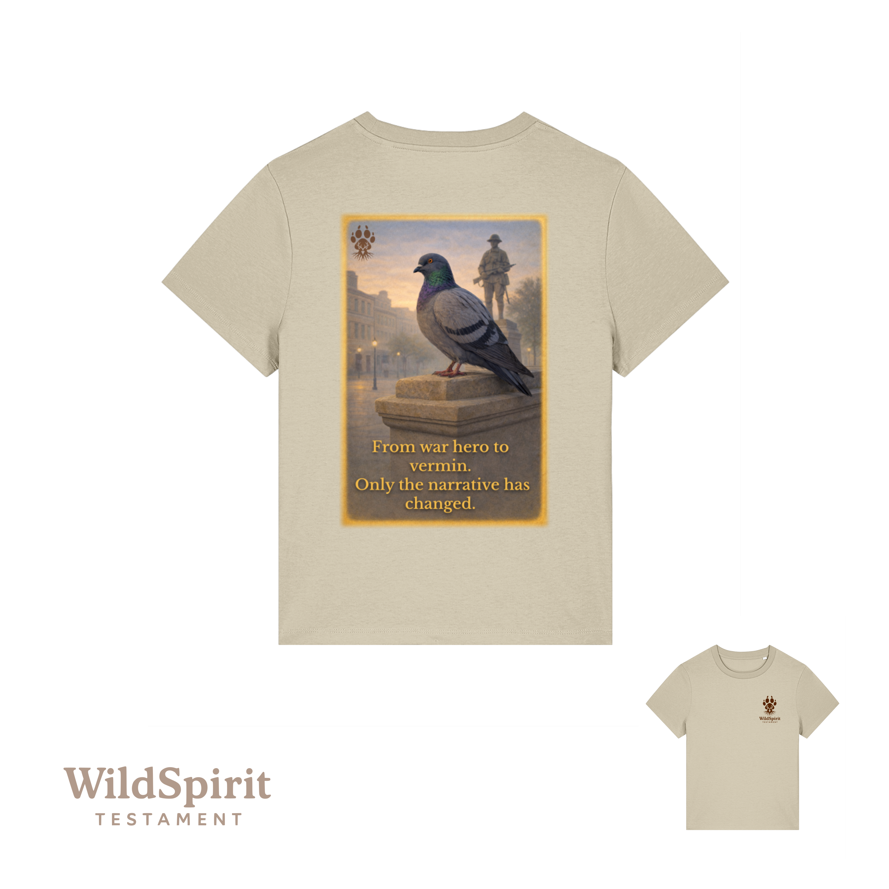 WildSpirit Testament – Pigeon Control (Colour Edition) Women’s Tee