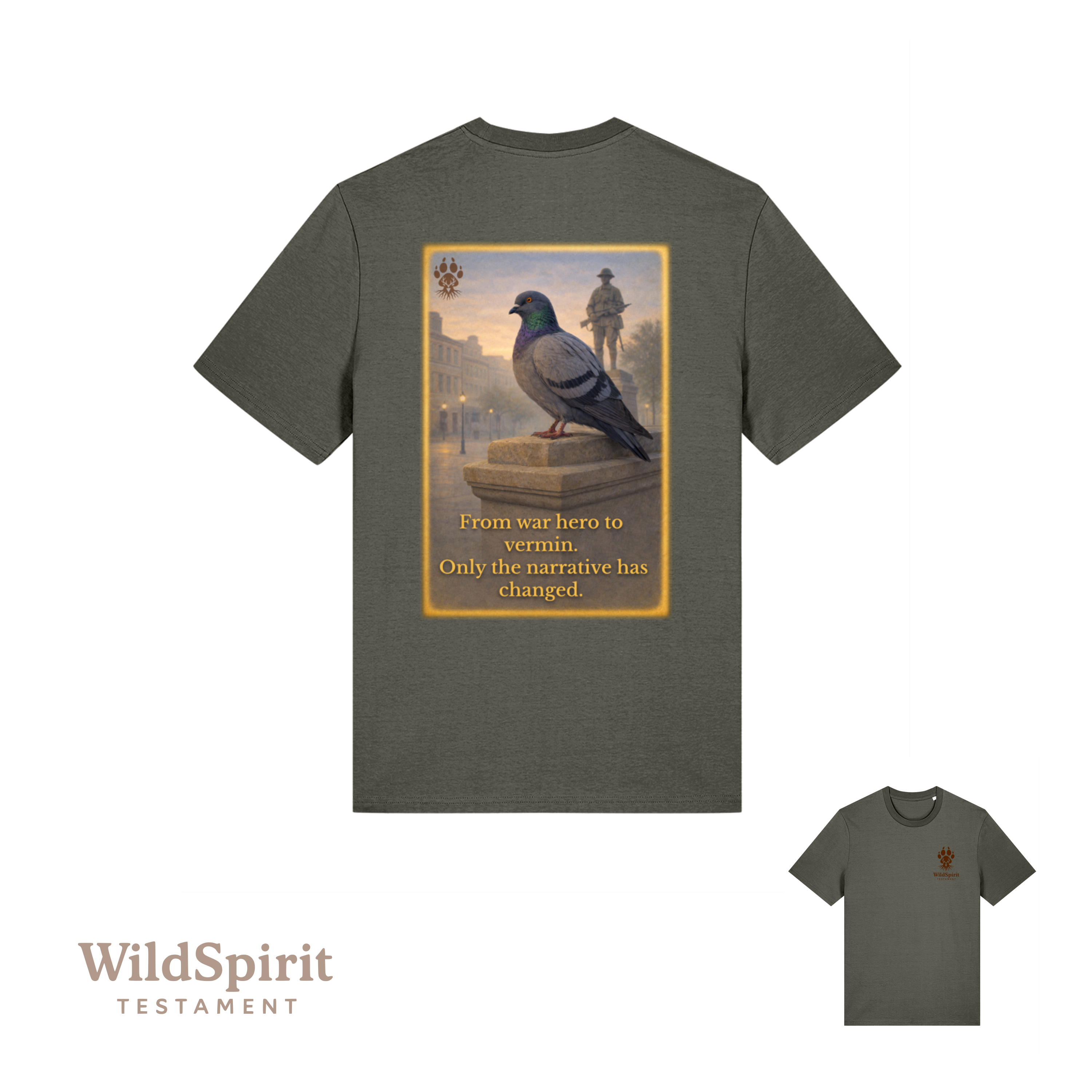 WildSpirit Testament – Pigeon Control (Colour Edition) Unisex Tee