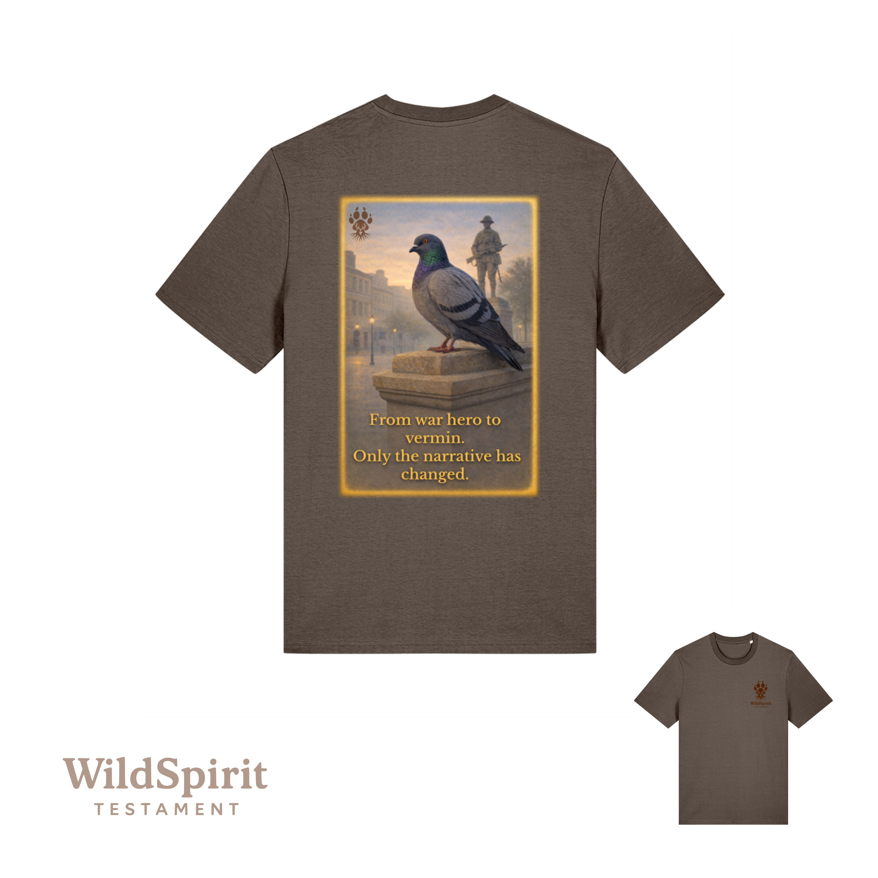 WildSpirit Testament – Pigeon Control (Colour Edition) Unisex Tee